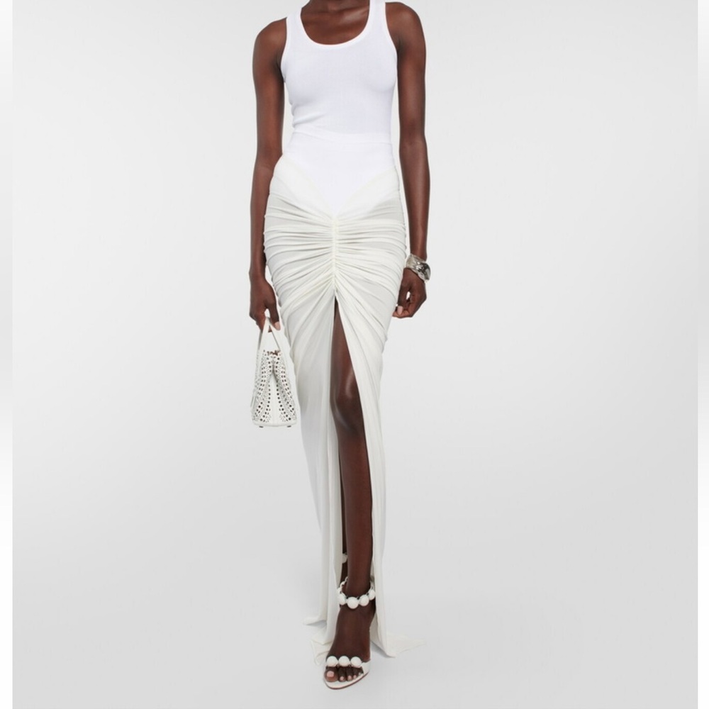 Alaia white skirt